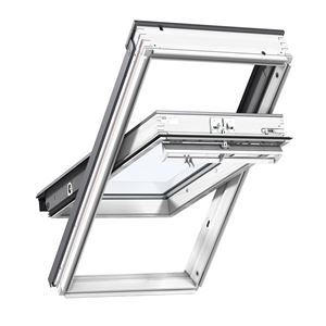 Picture of Velux Centre Pivot Roof Window White Painted
134x98 Toughened Outer Pane Laminated Inner
UK04
