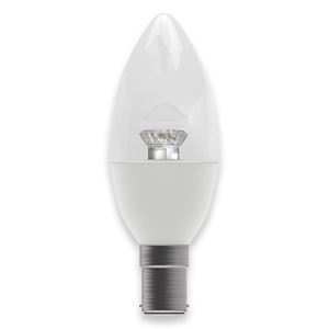 Picture of 4W SBC LED CLEAR CANDLE 2700K
DIMMABLE
