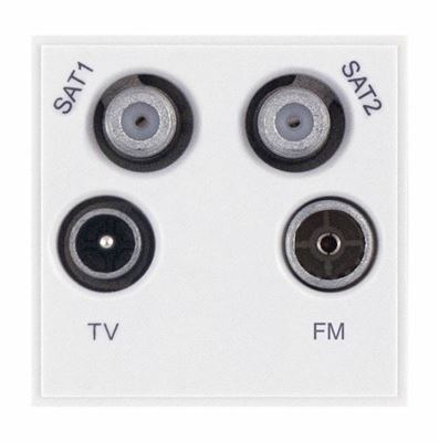 Picture of TV/FM/SAT QUADPLEXER MODULE
White Plastic Euro Module