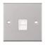 Picture of 1gang Secondary Data Socket
Satin Chrome White Insert RAISED