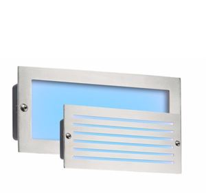 Picture of BRICK LIGHT BRUSHED STEEL BLUE LED
LED 5W BLUE LOUVRE /PLAIN FASCIA