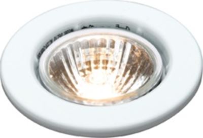 Picture of DGZ10W  MAINS GU10 Steel Ring Downlight WHITE
CP retaining ring; single clip fix