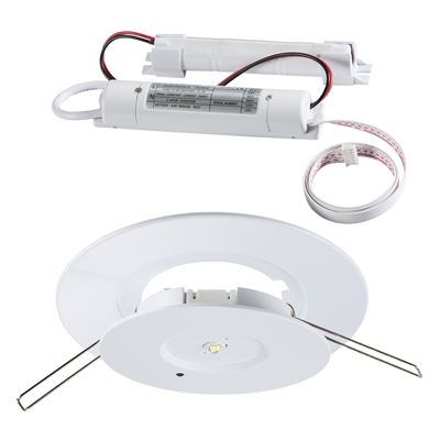 Picture of 3 HOUR EMERGENCY LED DOWNLIGHT DAYLIGHT
NON MAINTAINED
cut out 70-130mm