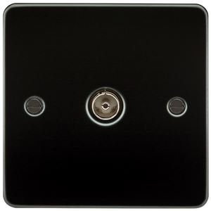 Picture of 1 GANG COAX OUTLET  FLAT PLATE
GUNMETAL