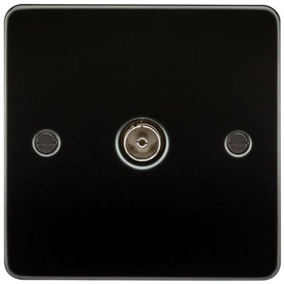 Picture of 1 GANG COAX OUTLET  FLAT PLATE
GUNMETAL