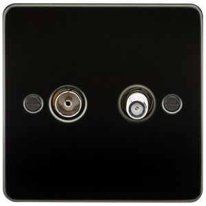 Picture of 1 GANG COAX/SATELLITE  FLAT PLATE
GUNMETAL