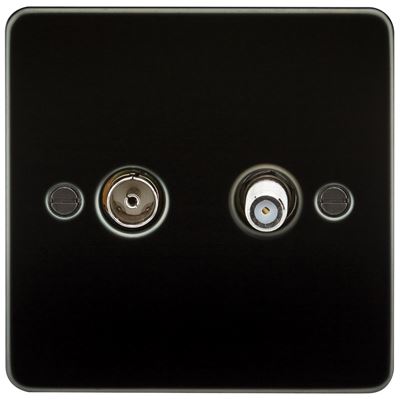Picture of 1 GANG COAX/SATELLITE  FLAT PLATE
GUNMETAL