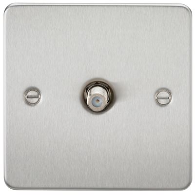 Picture of 1 GANG SATELLITE   FLAT PLATE
BRUSHED CHROME