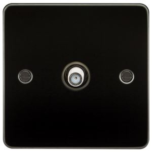 Picture of 1 GANG SATELLITE   FLAT PLATE
GUN METAL