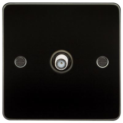 Picture of 1 GANG SATELLITE   FLAT PLATE
GUN METAL