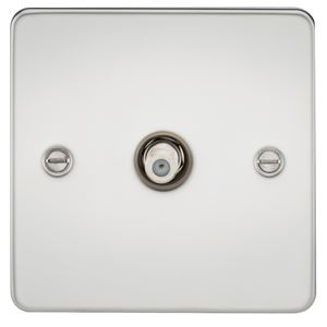 Picture of 1 GANG SATELLITE   FLAT PLATE
POLISHED CHROME