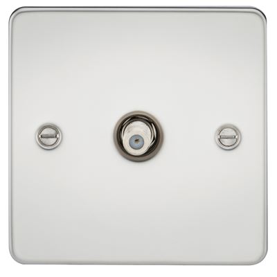Picture of 1 GANG SATELLITE   FLAT PLATE
POLISHED CHROME