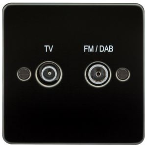 Picture of 1 GANG TV/FM DAB  FLAT PLATE
GUNMETAL