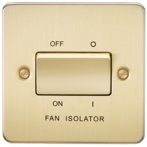 Picture of 1 FAN ISOLATOR SWITCH  FLAT PLATE
BRUSHED BRASS