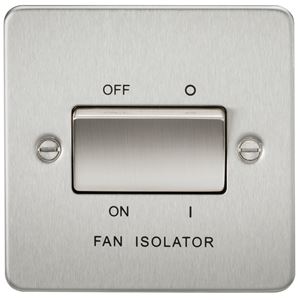 Picture of 1 FAN ISOLATOR SWITCH  FLAT PLATE
BRUSHED CHROME