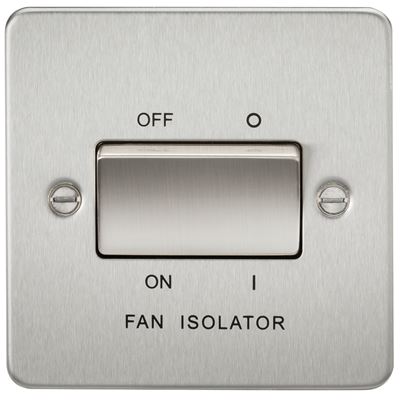 Picture of 1 FAN ISOLATOR SWITCH  FLAT PLATE
BRUSHED CHROME