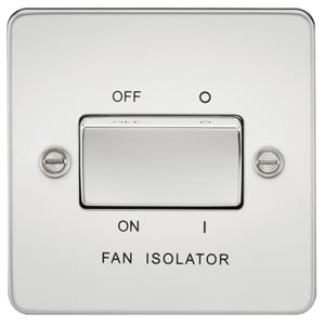 Picture of 1 FAN ISOLATOR SWITCH  FLAT PLATE
POLISHED CHROME