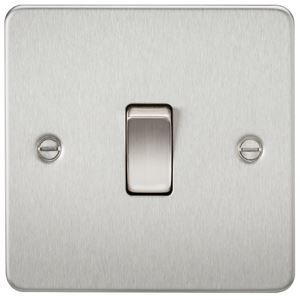 Picture of 1 GANG INTERMEDIATE  FLAT PLATE
BRUSHED CHROME