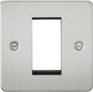 Picture of 1 GANG EURO MODULAR GRID PLATE
1 GANG BRUSHED CHROME