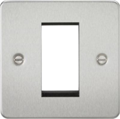 Picture of 1 GANG EURO MODULAR GRID PLATE
1 GANG BRUSHED CHROME
