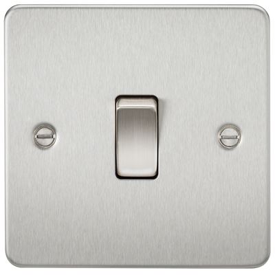 Picture of 1GANG 2WAY  SWITCH  FLAT PLATE
BRUSHED CHROME