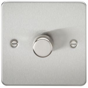 Picture of 1GANG 2WAY  DIMMER FLAT PLATE
10-200W/LED 5-150W BRUSHED CHROME
