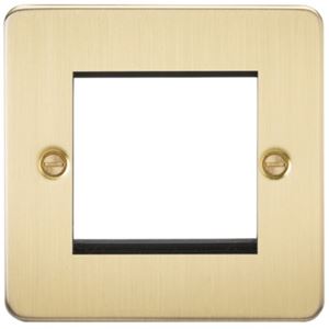 Picture of 2 GANG EURO MODULAR GRID PLATE
2 GANG BRUSHED BRASS