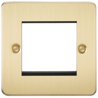 Picture of 2 GANG EURO MODULAR GRID PLATE
2 GANG BRUSHED BRASS