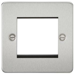 Picture of 2 GANG EURO MODULAR GRID PLATE
2 GANG BRUSHED CHROME