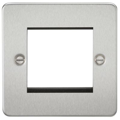 Picture of 2 GANG EURO MODULAR GRID PLATE
2 GANG BRUSHED CHROME