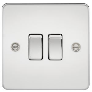 Picture of 2GANG 2WAY  SWITCH FLAT PLATE
POLISHED CHROME