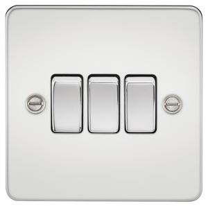 Picture of 3GANG 2WAY  SWITCH  FLAT PLATE
POLISHED CHROME