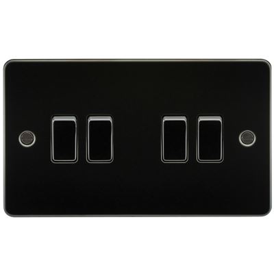 Picture of 4GANG 2WAY  SWITCH FLAT PLATE
GUNMETAL