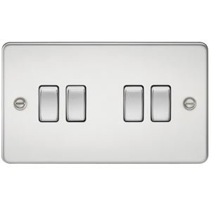 Picture of 4GANG 2WAY  SWITCH FLAT PLATE
POLISHED CHROME