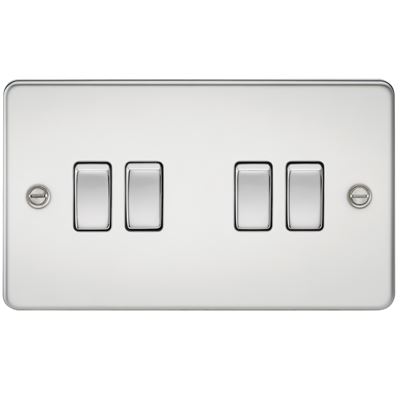 Picture of 4GANG 2WAY  SWITCH FLAT PLATE
POLISHED CHROME