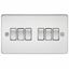 Picture of 6GANG 2WAY  SWITCH  FLAT PLATE
POLISHED CHROME