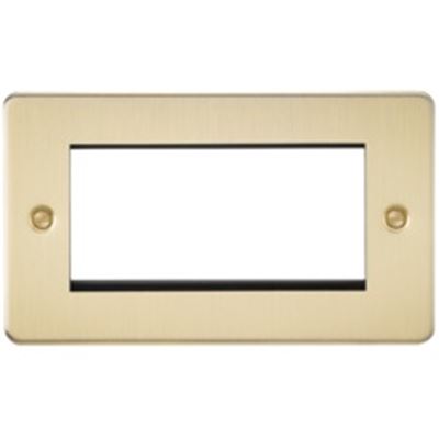 Picture of 3/4 GANG EURO MODULAR GRID PLATE
3/4 GANG BRUSHED BRASS