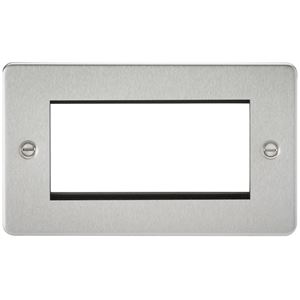 Picture of 3/4 GANG EURO MODULAR GRID PLATE
3/4 GANG BRUSHED CHROME