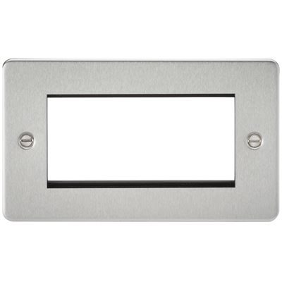 Picture of 3/4 GANG EURO MODULAR GRID PLATE
3/4 GANG BRUSHED CHROME