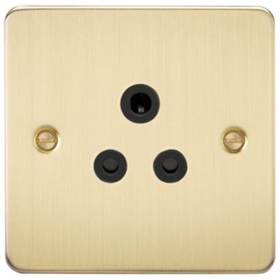 Picture of 5 AMP SOCKET FLAT PLATE
BLACK INSERT BRUSHED BRASS