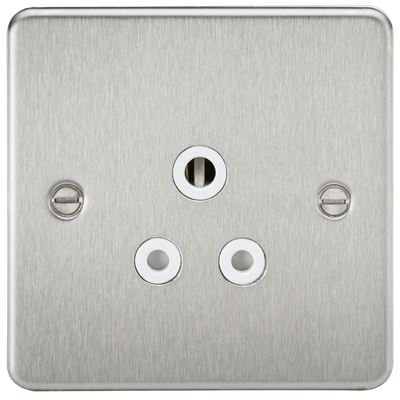 Picture of 5 AMP SOCKET FLAT PLATE
WHITE INSERT BRUSHED CHROME