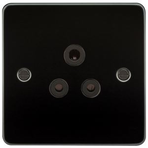Picture of 5 AMP SOCKET FLAT PLATE
BLACK  INSERT GUNMETAL