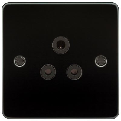 Picture of 5 AMP SOCKET FLAT PLATE
BLACK  INSERT GUNMETAL