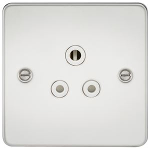 Picture of 5 AMP SOCKET FLAT PLATE
WHITE INSERT POLISHED CHROME