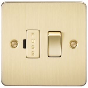 Picture of SWITCHED FUSED SPUR PLATE
BRUSHED BRASS