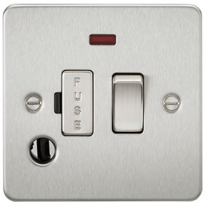 Picture of SWITCHED FUSED SPUR PLATE c/w flex outlet
BRUSHED CHROME