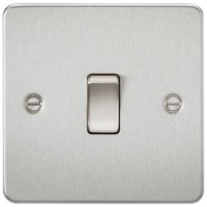 Picture of 20A DP  SWITCH   FLAT PLATE
BRUSHED CHROME