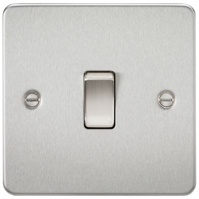 Picture of 20A DP  SWITCH   FLAT PLATE
BRUSHED CHROME