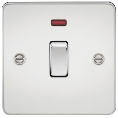Picture of 20A DP  SWITCH  C/W NEON FLAT PLATE
POLISHED CHROME