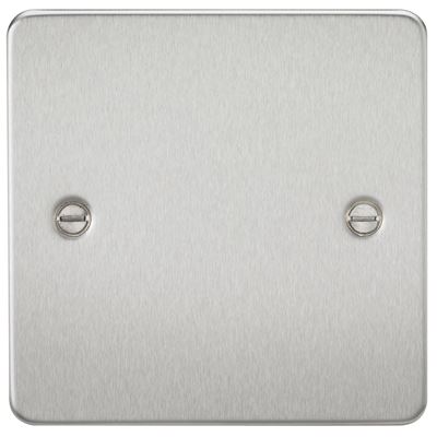 Picture of 1 GANG BLANK PLATE  FLAT PLATE
BRUSHED CHROME
